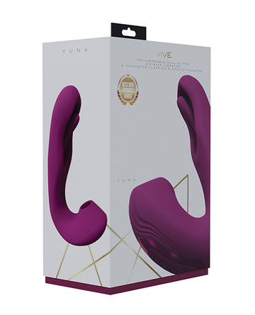 Shots Vive Yuna Dual Action Airwave Vibrator & G-Spot Stimulator, Pink