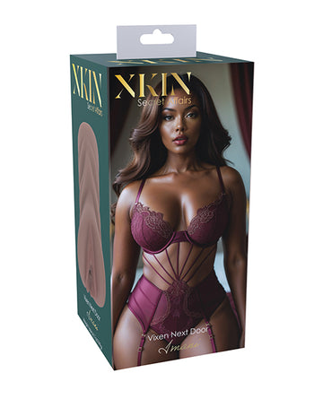 Shots America LLC XKN004BRN Imani Medium Masturbator, Brown TPE
