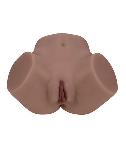Shots Xkin Layla Love Dual Entry Masturbator, Brown