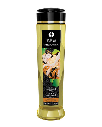 Shunga 1312 Organica Kissable Massage Oil, 8 oz Almond