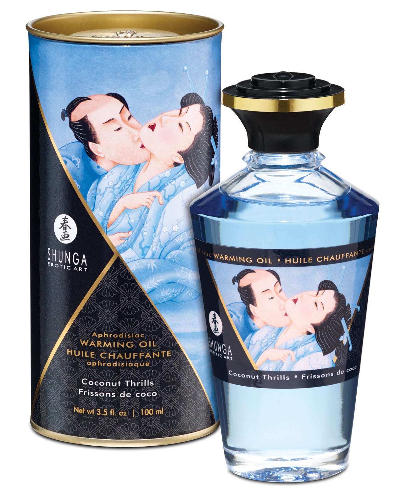 Shunga 2210 Warming Oil - Coconut Thrills, 3.5 oz