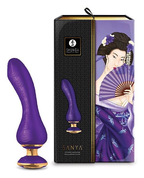 Shunga Sanya Massager, Purple – 10 Functions, USB Rechargeable & Waterproof