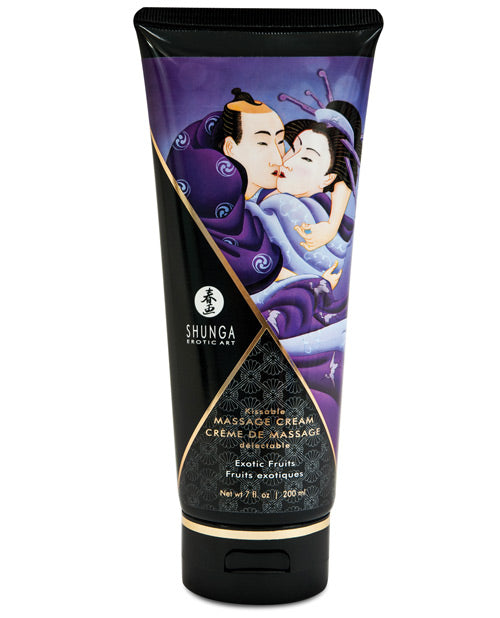 Shunga 4102 Kissable Massage Cream, 7 oz Exotic Fruits
