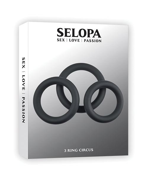 Evolved SL-CR-3595-2 Selopa 3 Ring Circus, 3-Piece Silicone Set
