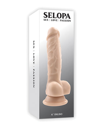 Evolved SL-DD-3892-2 6-inch Lifelike Dildo, PVC, Ivory