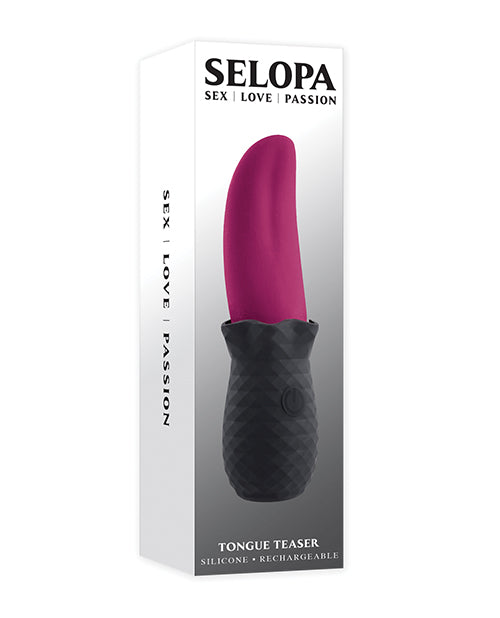 Evolved SL-RS-3298-2 Tongue Teaser, Pink/Black, Rotating, Vibrating