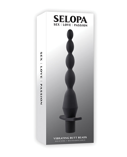 Evolved SL-RS-3342-2 Selopa Vibrating Butt Beads, Black