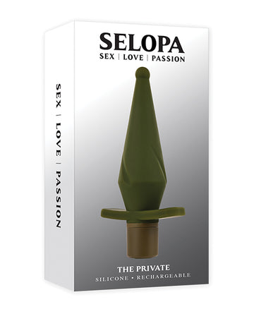 Evolved Private Green Vibrating Plug Silicone