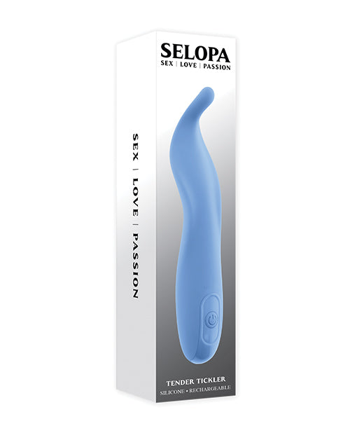Evolved SL-RS-6916-2 Tender Tickler Vibrator, Blue ABS/Silicone