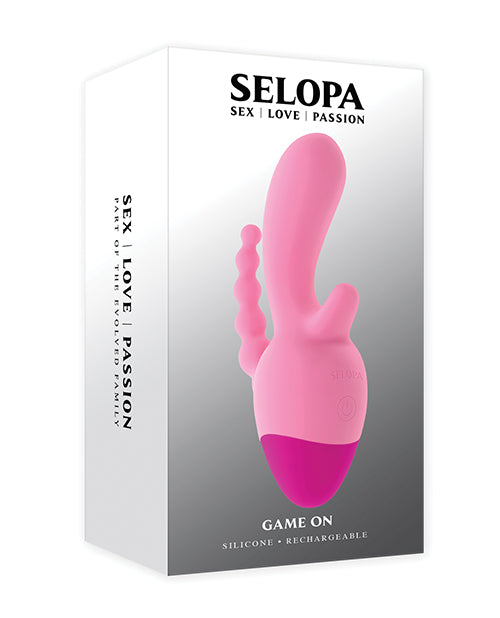 Evolved Selopa Rechargeable Three-Point Vibrator, Pink