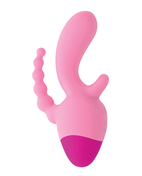 Evolved Selopa Rechargeable Three-Point Vibrator, Pink