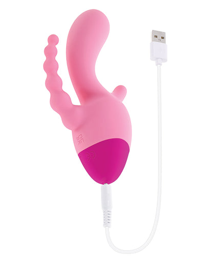 Evolved Selopa Rechargeable Three-Point Vibrator, Pink