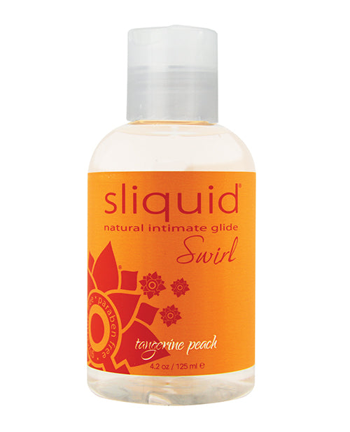 Sliquid Naturals Swirl Water-Based Flavored Lubricant, Tangerine Peach - 4.2 oz