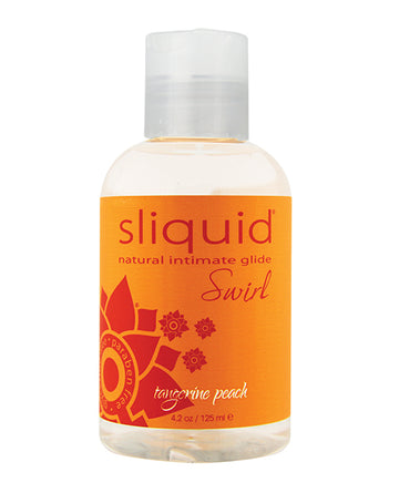 Sliquid Naturals Swirl Water-Based Flavored Lubricant, Tangerine Peach - 4.2 oz
