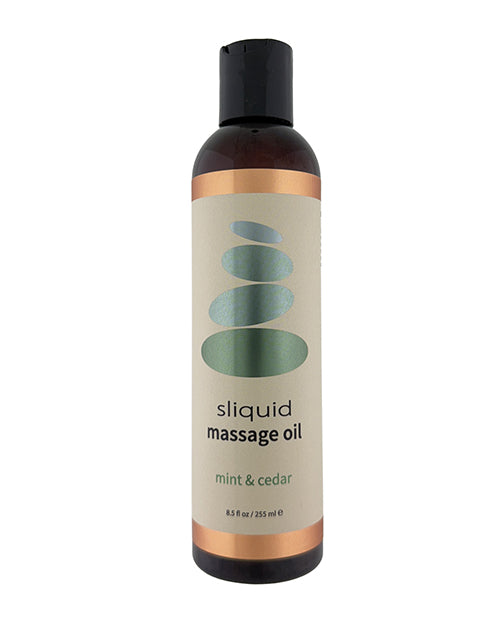 Sliquid 078 Balance Massage Oil, 8.5 oz, Mint & Cedar, Botanical