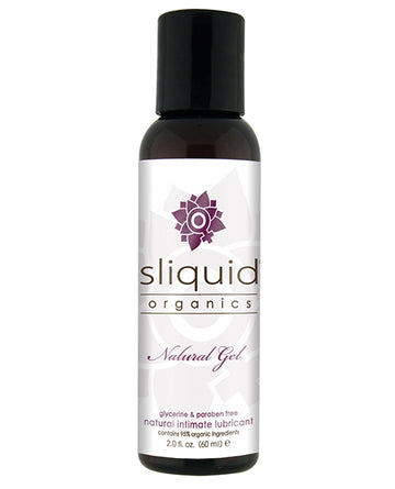 Sliquid Organics Natural Gel, 2 oz – Aloe-Based, pH Balanced Lubricant