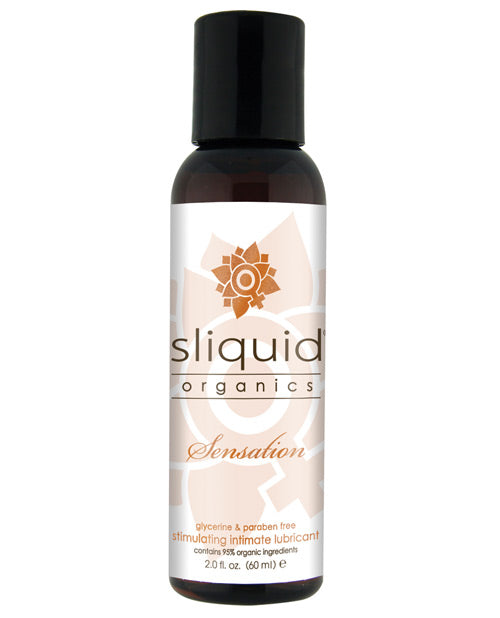 Sliquid 98 Organics Sensation, Aloe-Based Stimulating Lubricant, 2 oz