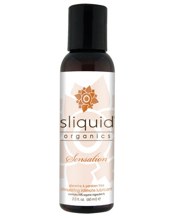 Sliquid 98 Organics Sensation, Aloe-Based Stimulating Lubricant, 2 oz