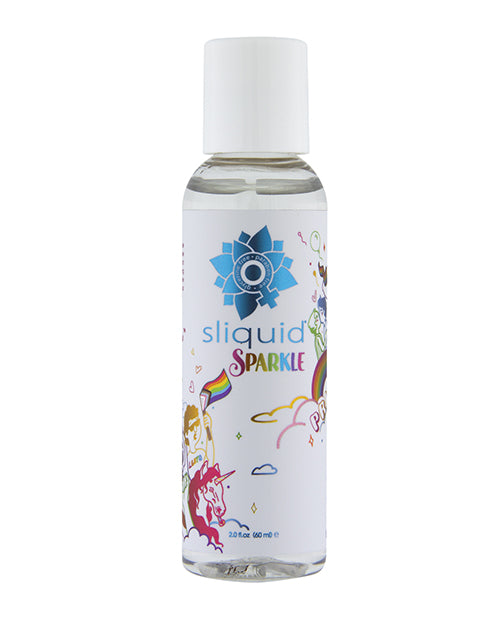 Sliquid 104 Naturals Sparkle Pride Water Based Lube, 2 oz