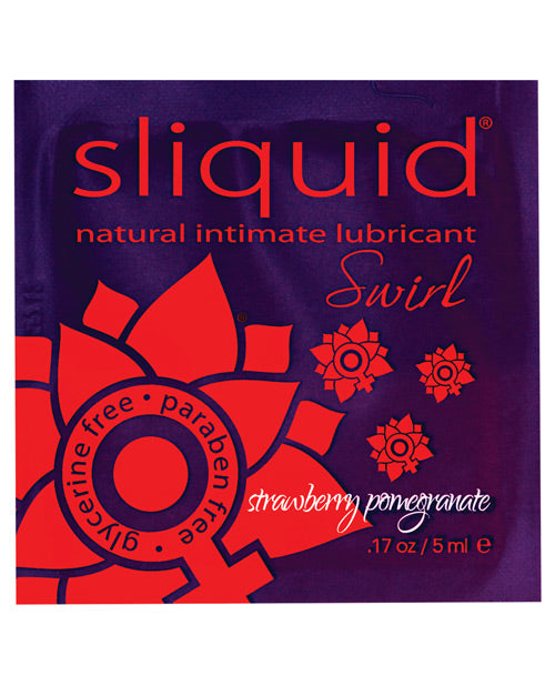 Sliquid 114 Swirl Lubricant Pillow, .17 oz Strawberry Pomegranate