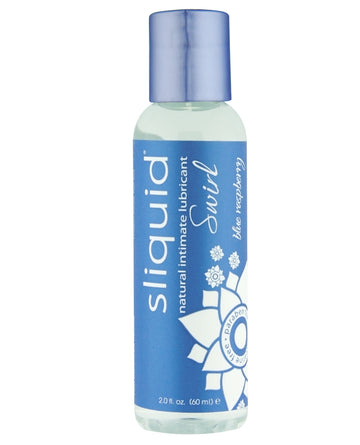 Sliquid 908 Naturals Swirl Lubricant, Blue Raspberry, 2 oz