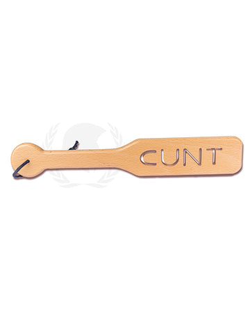 Spartacus SPB-W12 Zelkova Wood Paddle, 32 cm Cunt Cutout