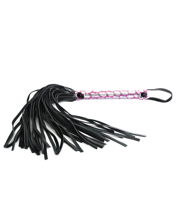 Spartacus SPU-105PK Faux Leather Flogger, Pink