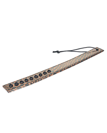 Spartacus Faux Leather Paddle, Gold - Durable & Versatile for BDSM Play