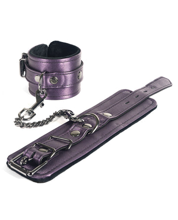 Spartacus Galaxy Legend Faux Leather Wrist Restraints, Purple