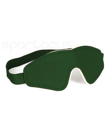 Spartacus SPU-500GR PU Blindfold w/Plush Lining, Green