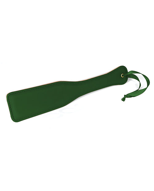 Spartacus Green PU Paddle with Reverse Plush, 12-Inch