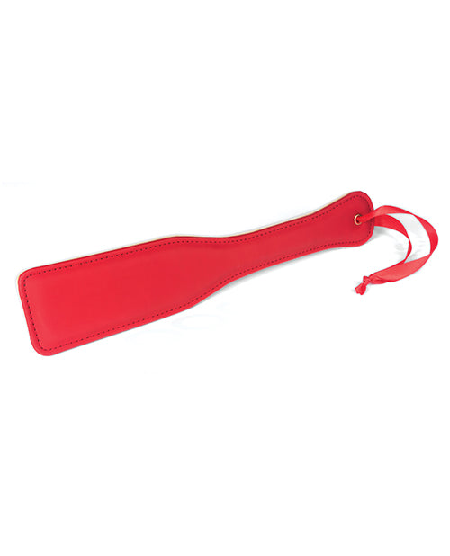 Spartacus Red PU Paddle with Reverse Plush, 12 Inch