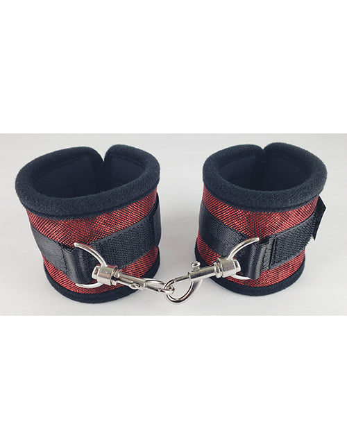 Spartacus Neoprene Wrist Restraints, Red – Adjustable for Secure Fit