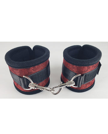 Spartacus Neoprene Wrist Restraints, Red – Adjustable for Secure Fit