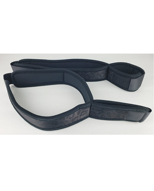 Spartacus Wrist to Thigh Cuffs, Adjustable Neoprene – Black