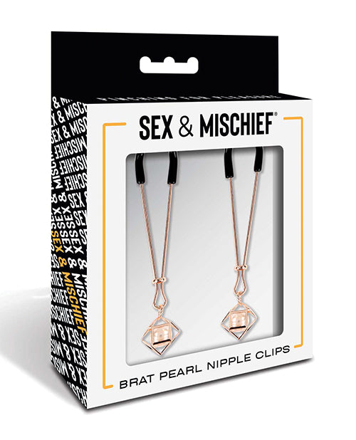 Sportsheets International SS09845 Sex & Mischief Brat Pearl Nipple Clips