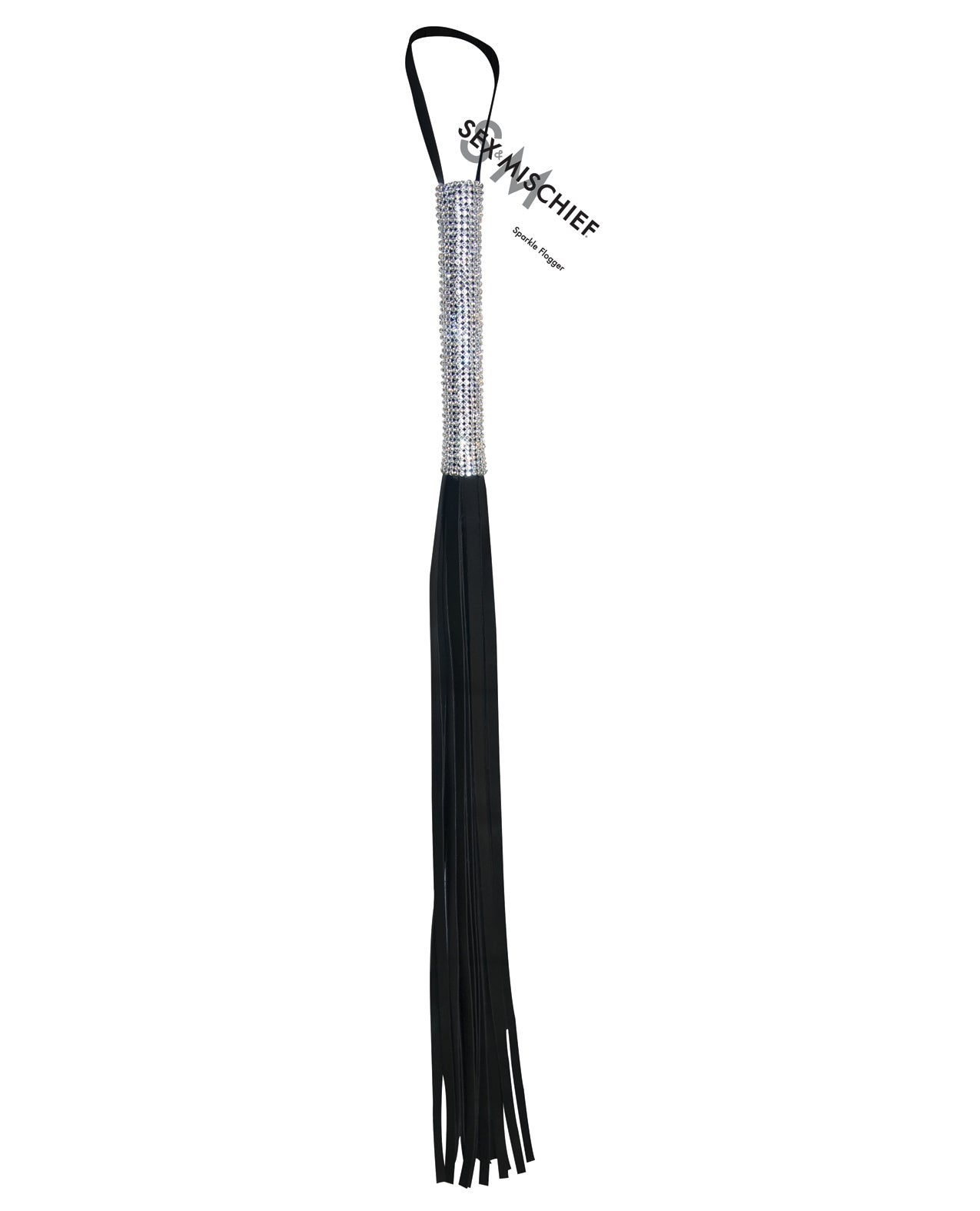 Sportsheets Sparkle Flogger, 31", Vegan Leather
