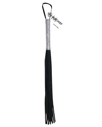 Sportsheets Sparkle Flogger, 31", Vegan Leather
