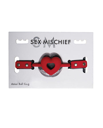 Sportsheets International SS09952 Amor Ball Gag, Heart-Shaped Faux Leather