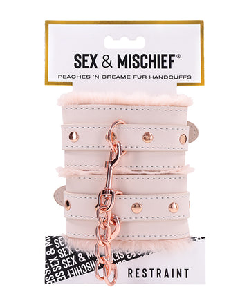 Sportsheets International SS09960 Peaches 'n Cream Fur Handcuffs