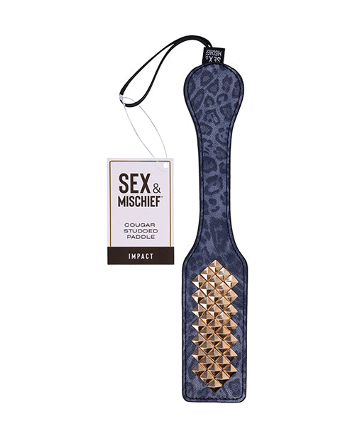 Sportsheets International SS09976 Cougar Studded Paddle, Faux Leather