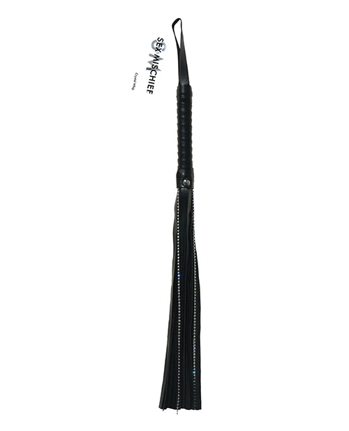 Sportsheets International SS10041 Crystal Whip, 24 Inch, Vegan Leather