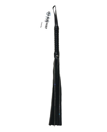 Sportsheets International SS10041 Crystal Whip, 24 Inch, Vegan Leather