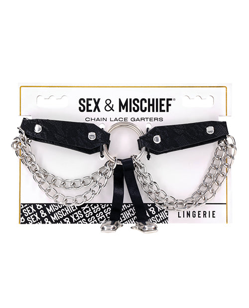 Sportsheets International SS10110 Chain Lace Garters, Black