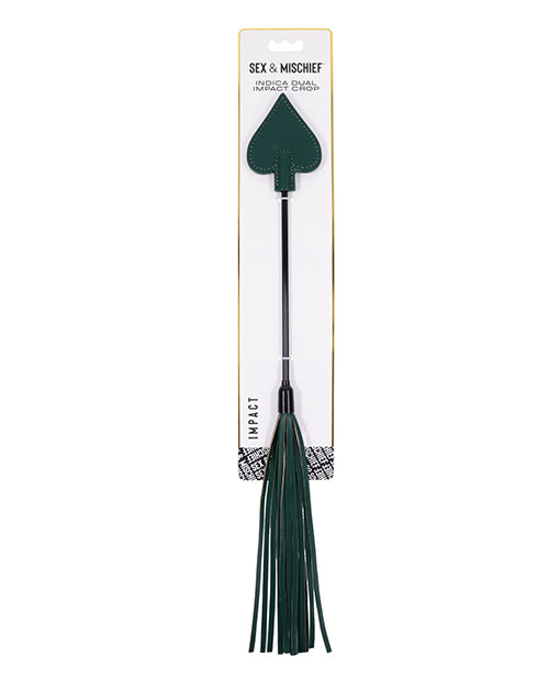Sportsheets International SS10223 Indica Dual Impact Crop, Spade Tip, Green