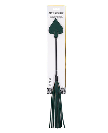Sportsheets International SS10223 Indica Dual Impact Crop, Spade Tip, Green