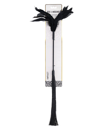 Sportsheets International SS10306 Shadow Feather Tickler, Real Feather, Silicone