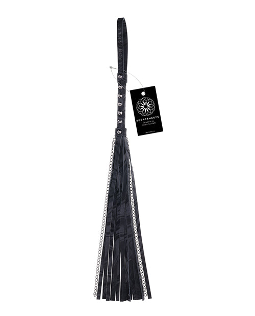 Sportsheets International SS37009 Velvet Noir Chain Flogger, Black
