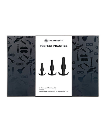Sportsheets Perfect Practice Anal Training Kit, 3-Piece Silicone