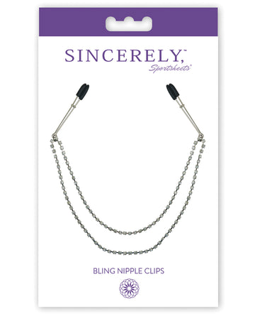 Sportsheets International SS52030 Nipple Clips, 20" L, CZ Gems